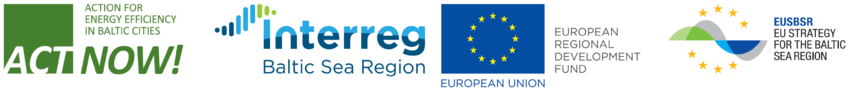 Logo-Leiste Act Now!, Interreg Baltic, Europa