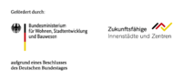 Logo Bundesprogramm "Zukunftsfähige Innenstädte und Zentren"