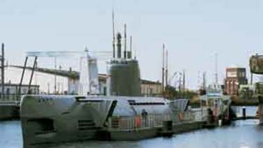 A submarine as a museum ship.
