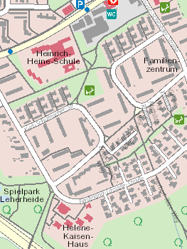Stadtplanausschnitt
