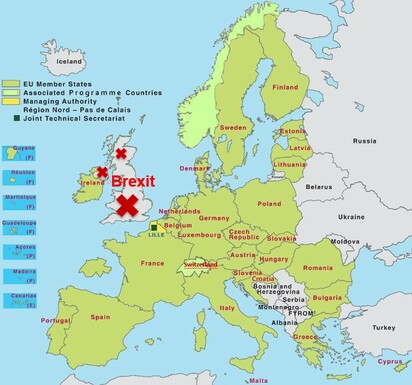 Interreg Europe Karte