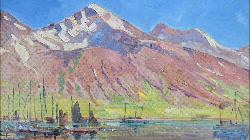 Das Foto zeigt das Gemälde „Island“ aus dem Jahr 1930.