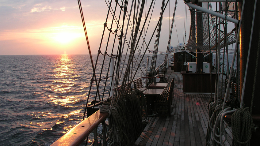 Sonnenuntergangsfahrt Segelschiff Atlantis