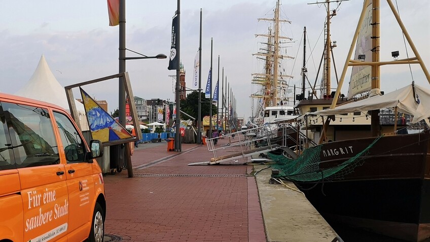 Entsorgungsbetriebe Bremerhaven sorgten für "klar Schiff" während der Maritimen Tage