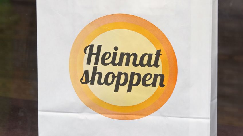 Tüte mit Logo Heimat shoppen