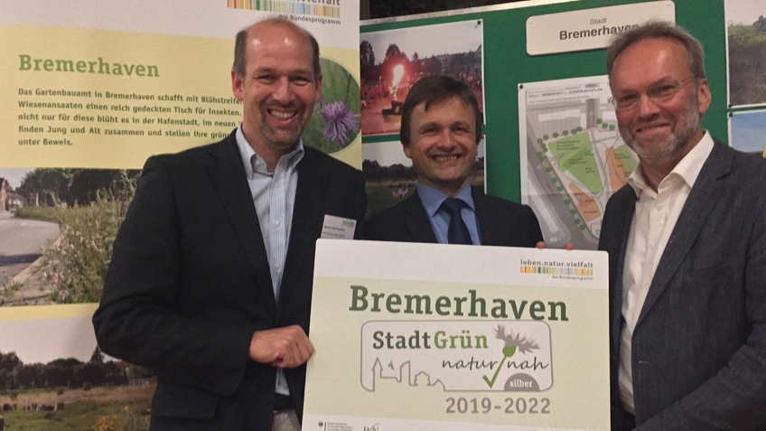 Foto von der Auszeichnung StadtGrün naturnah aus Bonn