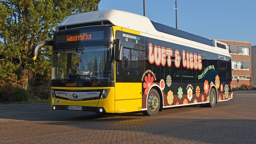 Erster Wasserstoffbus in Bremerhaven