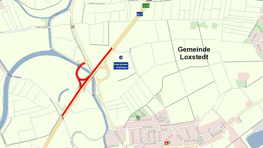 Anschlussstelle Bremerhaven-Süd/Nesse