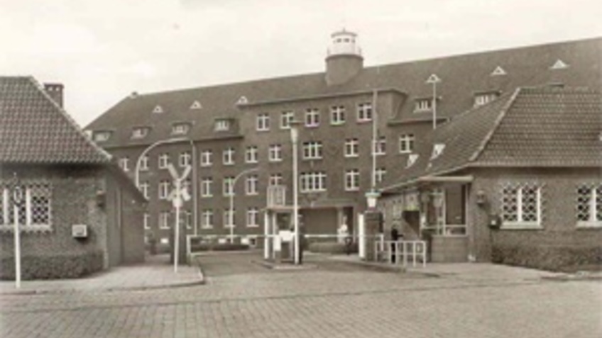 Historical image of a building.