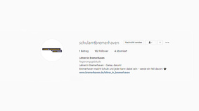 Screenshot vom Instagram-Kanal Schulamt Bremerhaven
