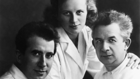 Das Foto zeigt von links Georg, Grete und Gustav Thiele
