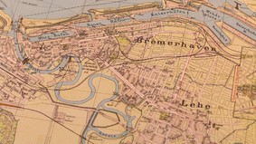Historischer Bremerhavener Stadtplan