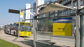 Bus in der Columbusstraße