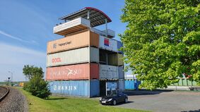 Container-Aussichtsturm in Bremerhaven
