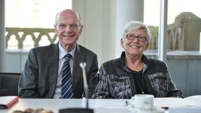 Bürgerschaftspräsident Christian Weber und Stadtverordnetenvorsteherin Brigitte Lückert