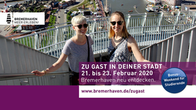 In kurzer Zeit viel zu sehen beim Aktionswochenende „Zu Gast in Deiner Stadt“ für Studierende der Hochschule Bremerhaven.