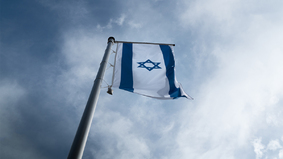 Beflaggung als Zeichen der Solidarität mit Israel