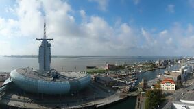 Panorama Bremerhaven von der Webcam