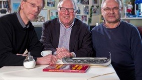 Bernd Glawatty, Uwe Seeler, Dr. Burkhard Hergesell