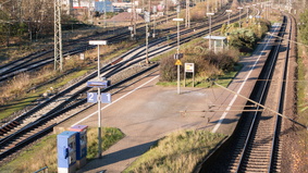 Gleise am Bahnhof Wulsdorf
