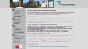 Screenshot Website Seestadt Immobilien