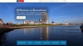 Screenshot der neuen Bremerhaven.de
