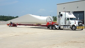 Transport of a rotor blade