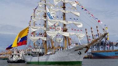 Sailing ship on the Weser