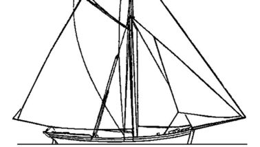 Drawing of a ship.