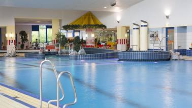 Interior of a swimming pool.