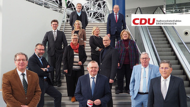 CDU - Fraktion mit Bgm. Neuhoff, StR Bödeker und StR Skusa