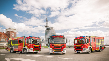 Drei neue Hilfeleistungslöschfahrzeuge für die Feuerwehr Bremerhaven