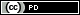 Logo der Creative Commons Lizenz »Public Domain Mark 1.0 - Kein Urheberrechtsschutz« (CC PD 1.0)